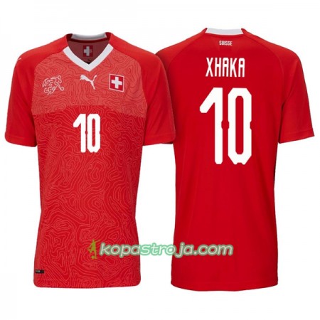 Billiga Fotbollströjor Schweiz Xhaka 10 VM 2018 Hemma tröja